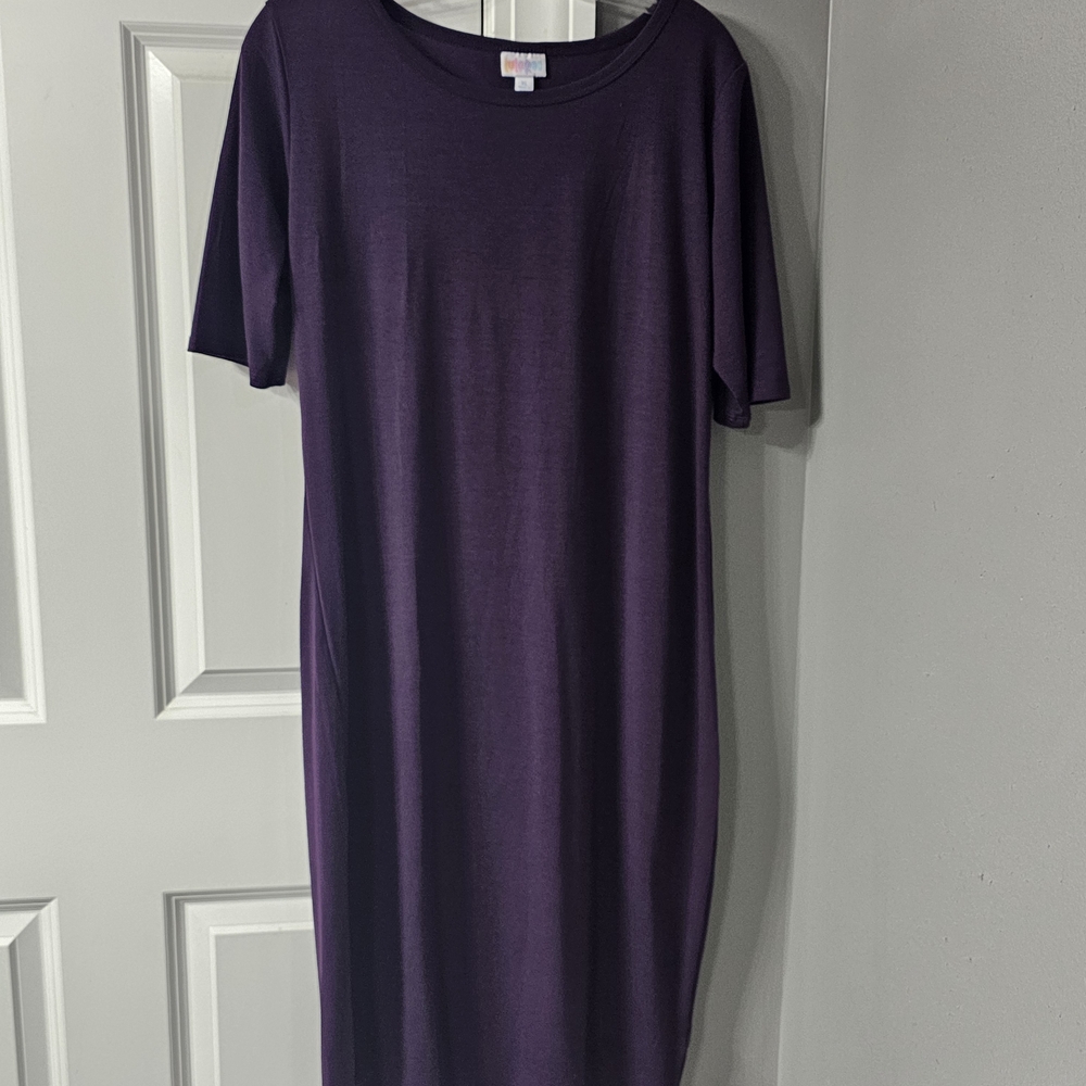 LuLaRoe Deep Purple Midi Everyday T-Shirt Style